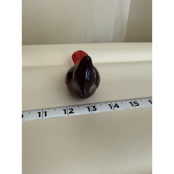 Fenton Cranberry  Bird Figure, Vintage Fenton Bird, Fenton Bird - Picture 4 of 5